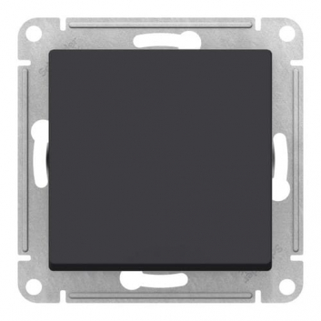 ATLASDESIGN AQUA 1-клавишный ПЕРЕКЛЮЧАТЕЛЬ IP44, сх.6, 10АХ, механизм, КАРБОН